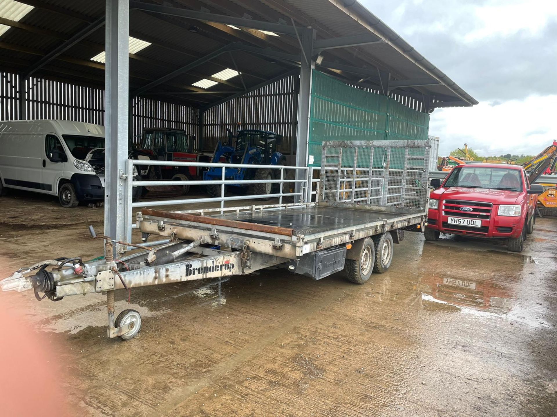 BRENDERUP TWIN AXLE TILT BED TRAILER, COMES WITH TOOL BOX, GOOD TYRES, SPARE WHEEL *NO VAT*