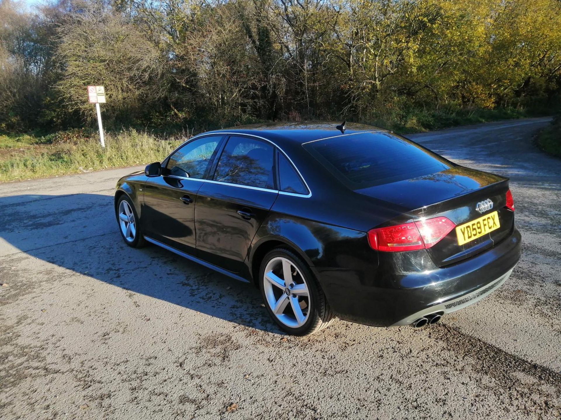 2009/59 REG AUDI A4 S LINE TDI 2.0 DIESEL BLACK 4 DOOR SALOON, SHOWING 2 FORMER KEEPERS *NO VAT* - Image 3 of 13