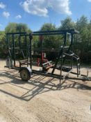 2008 U-MOLE LTD SINGLE AXLE PIPE TRAILER, TOWS WELL *PLUS VAT*