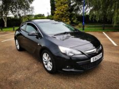 2012 VAUXHALL ASTRA GTC SRI S/S BLACK 3 DOOR HATCHBACK, SHOWING 97,814 MILES, 1.4 PETROL *NO VAT*