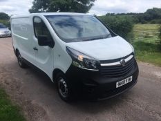 2018 VAUXHALL VIVARO 2700 CDTI WHITE PANEL VAN, 1.6 DIESEL ENGINE, 34K MILES *NO VAT*