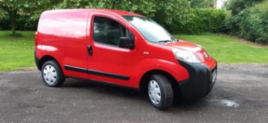 2010 PEUGEOT BIPPER S HDI RED PANEL VAN, 1.4 DIESEL ENGINE, 88K MILES *PLUS VAT*