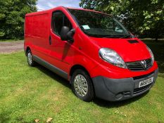 2009 VAUXHALL VIVARO 2700 CDTI SWB RED PANEL VAN, 2.0 DIESEL ENGINE, 79,026 MILES *PLUS VAT*