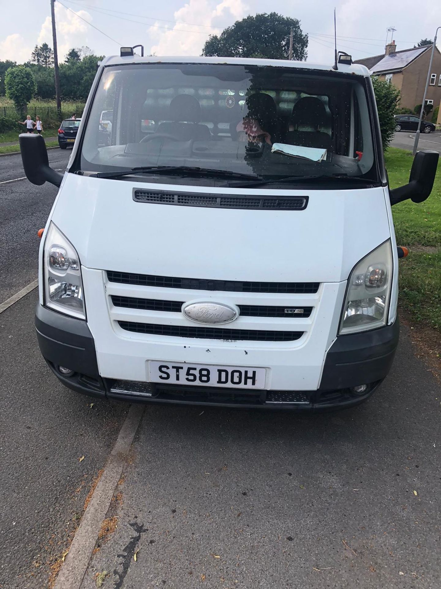 2008 FORD TRANSIT 100 T350L RWD WHITE DROPSIDE LORRY, 228,407 MILES, 2.4 DIESEL *NO VAT* - Image 2 of 9