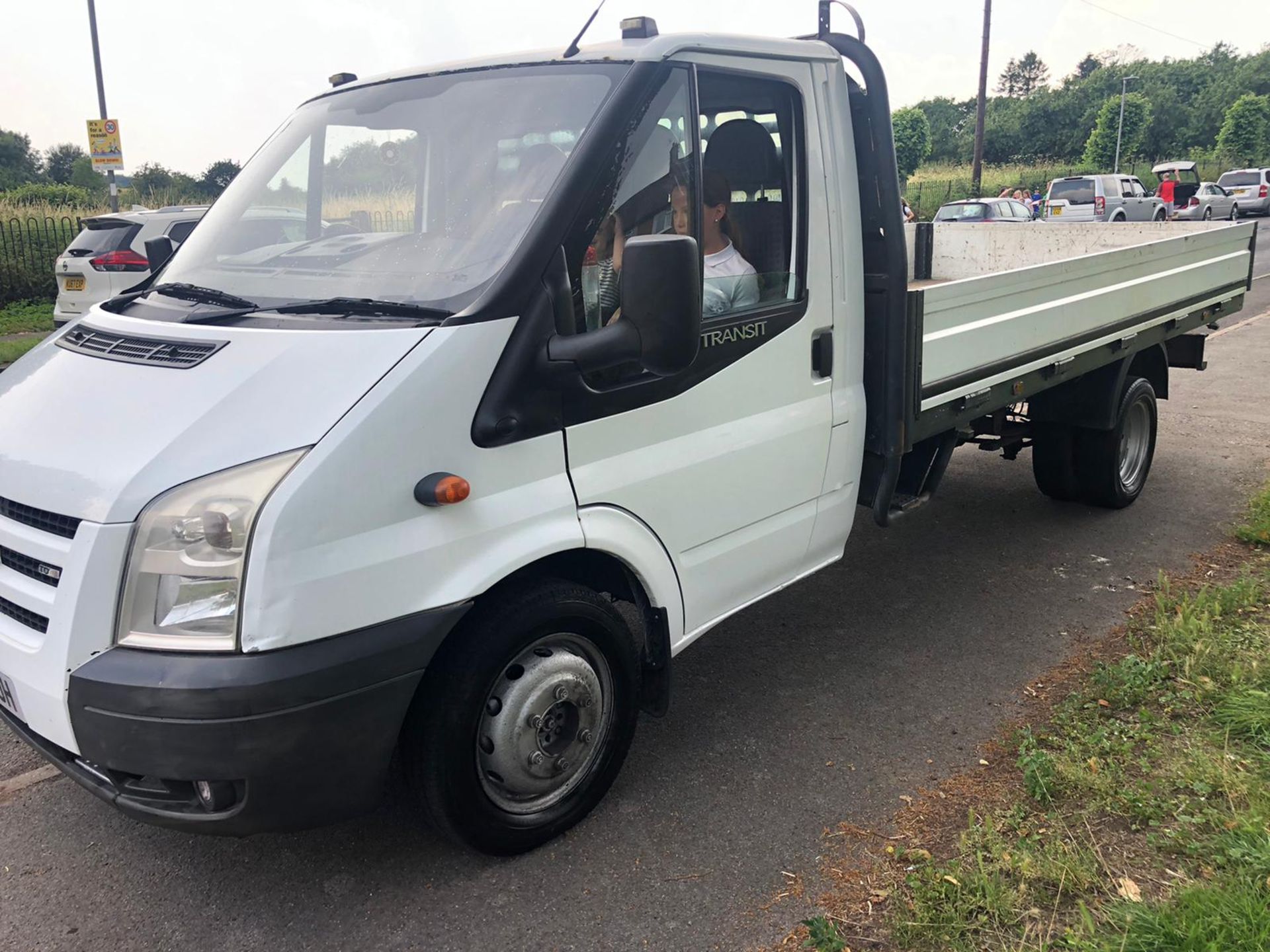 2008 FORD TRANSIT 100 T350L RWD WHITE DROPSIDE LORRY, 228,407 MILES, 2.4 DIESEL *NO VAT* - Image 3 of 9