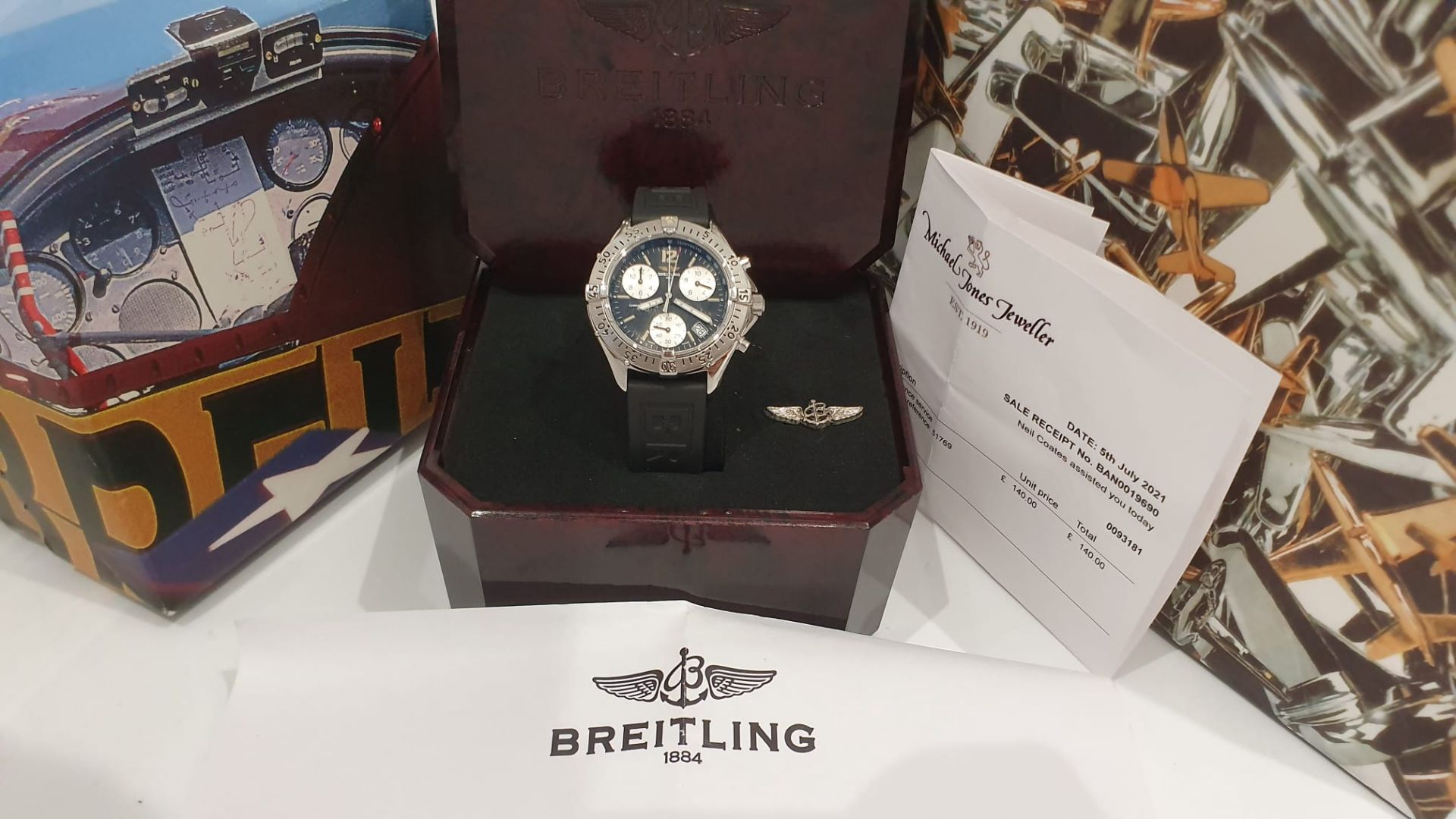 BREITLING CHRONOGRAPH MENS WATCH, MINT CONDITION *NO VAT*