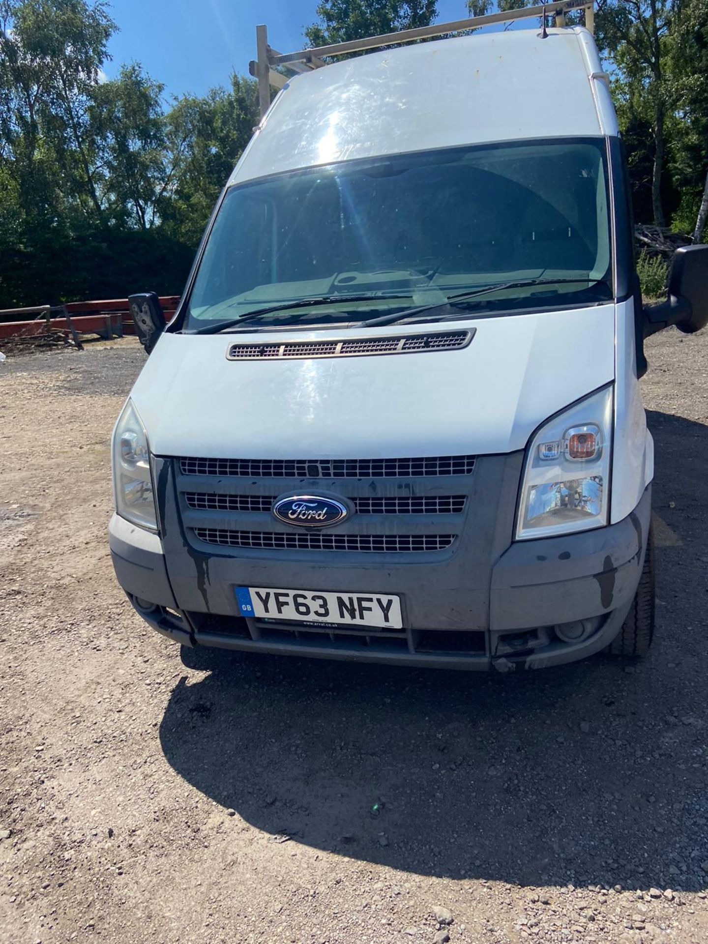 2014 FORD TRANSIT 125 T350 FWD WHITE PANEL VAN, 2.2 DIESEL ENGINE, 111K MILES, 6 SPEED MANUAL*NO VAT - Image 2 of 11