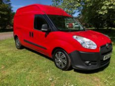 2013 FIAT DOBLO 16V XL MULTIJET LWB RED PANEL VAN, 1.6 DIESEL ENGINE, SHOWING 86K MILES *PLUS VAT*