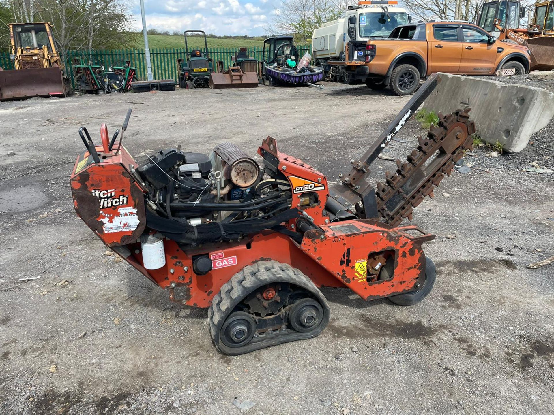 2015 Ditch witch RT20 Trencher, Runs Drives And Works, Honda V Twin Engine Electric Start *PLUS VAT - Bild 3 aus 5