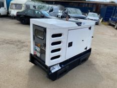 2015 SDMO 22 KVA SILENT GENERATOR, 4300 HOURS, GOOD WORKING ORDER *PLUS VAT*