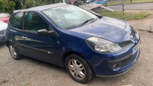 2006 RENAULT CLIO DYNAMIQUE DCI 86 BLUE 3 DOOR HATCHBACK, 1.5 DIESEL ENGINE, 153,995 MILES *NO VAT*