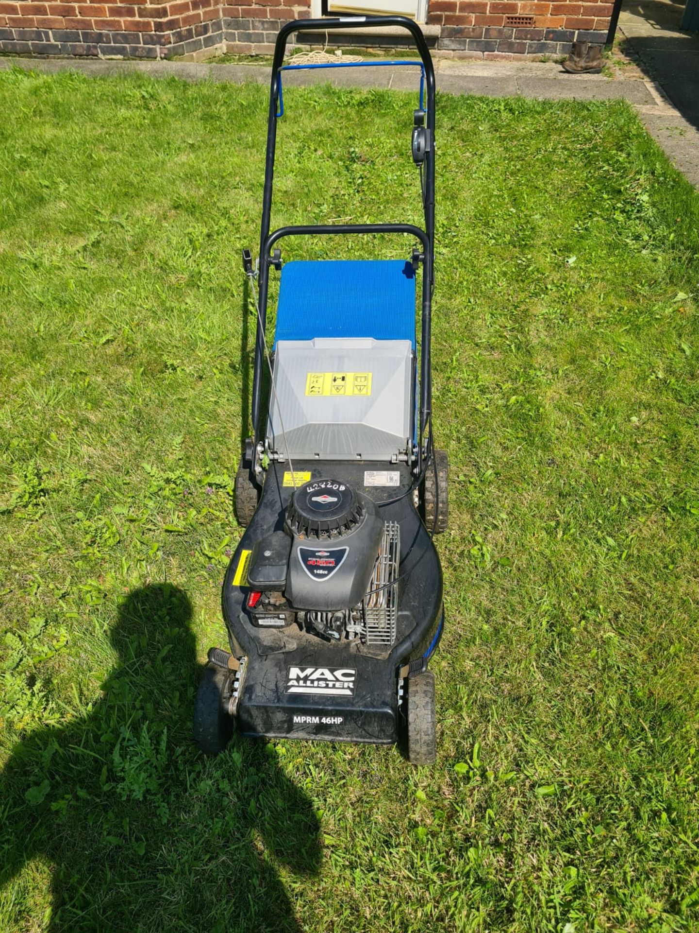 MAC ALLISTER 46hp PETROL MOWER, IN WORKING ORDER *NO VAT* - Image 2 of 3