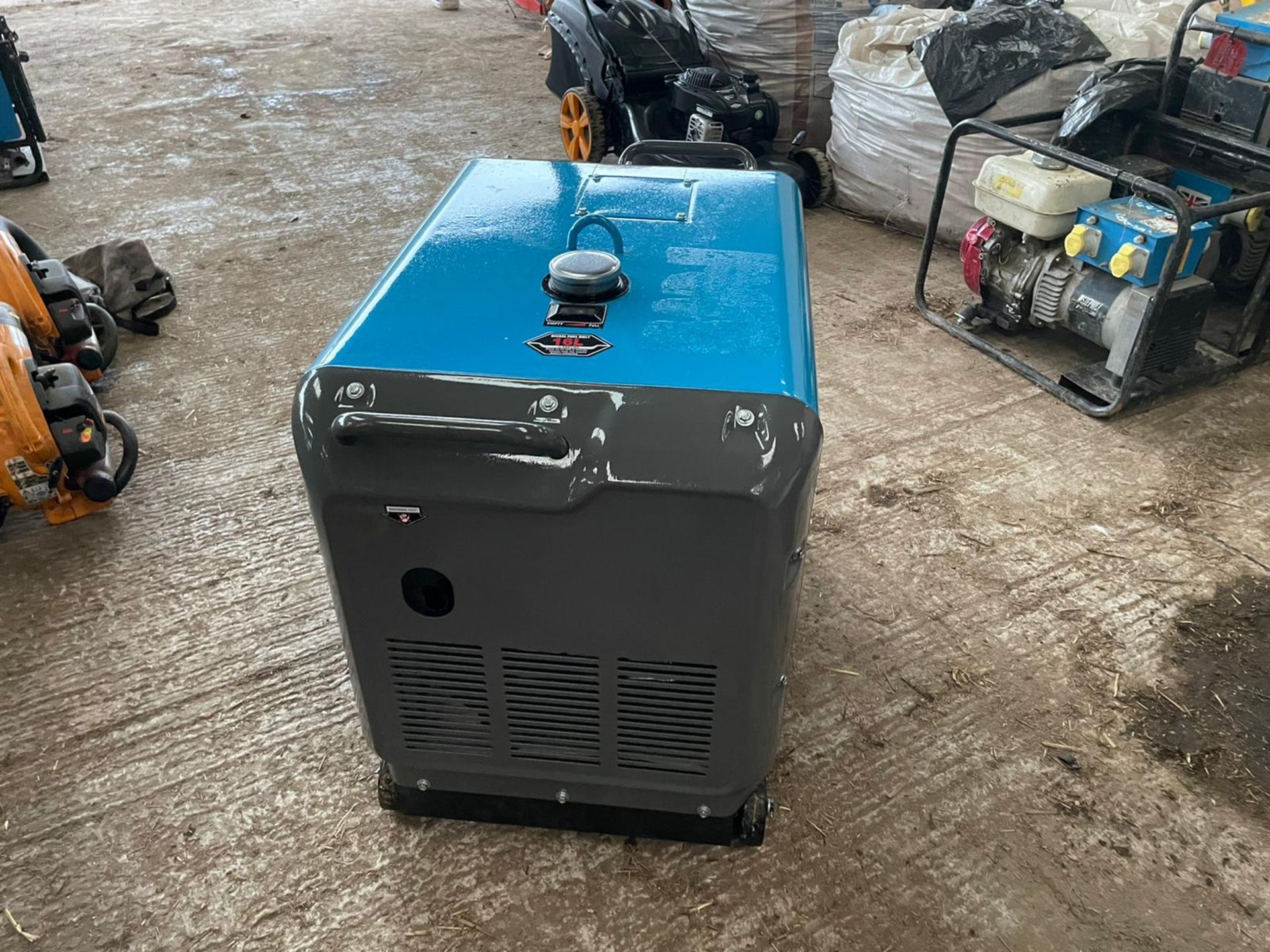 NEW AND UNUSED SILENT 8.5KvA DIESEL GENERATOR, DIESEL ENGINE, TOOL BAG INCLUDED *NO VAT* - Image 3 of 6