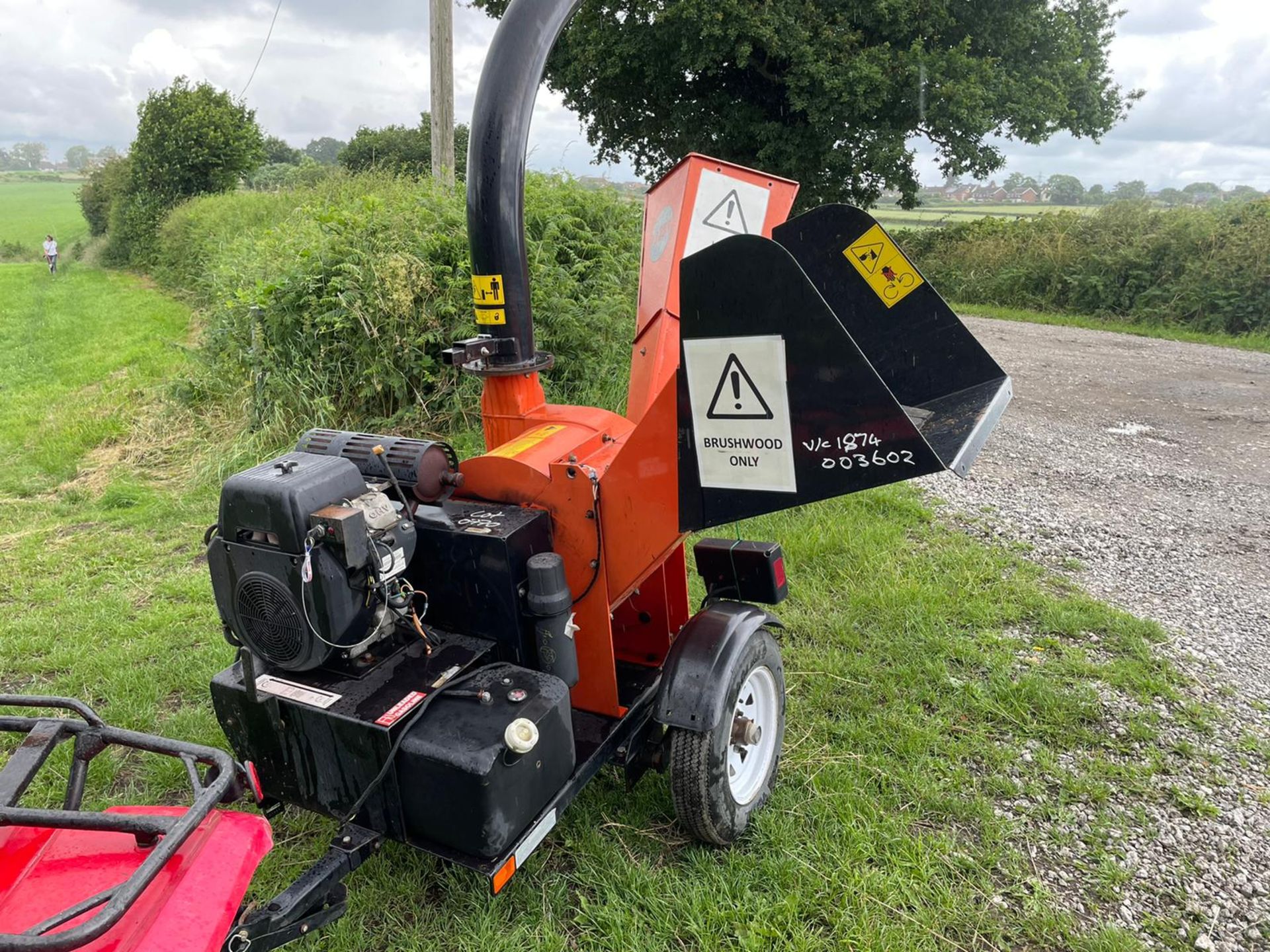 2012 BEARCAT ECHO SC5720B SINGLE AXLE WOOD CHIPPER / SHREDDER, RUNS AND WORKS, TOWS WELL *PLUS VAT* - Image 5 of 10