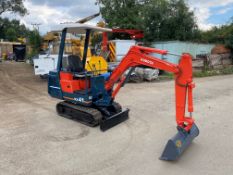 KUBOTA KX014 1.5ton MINI DIGGER / EXCAVATOR, 2074 GENUINE HOURS, STARTS EASILY, RUNS WELL *PLUS VAT*