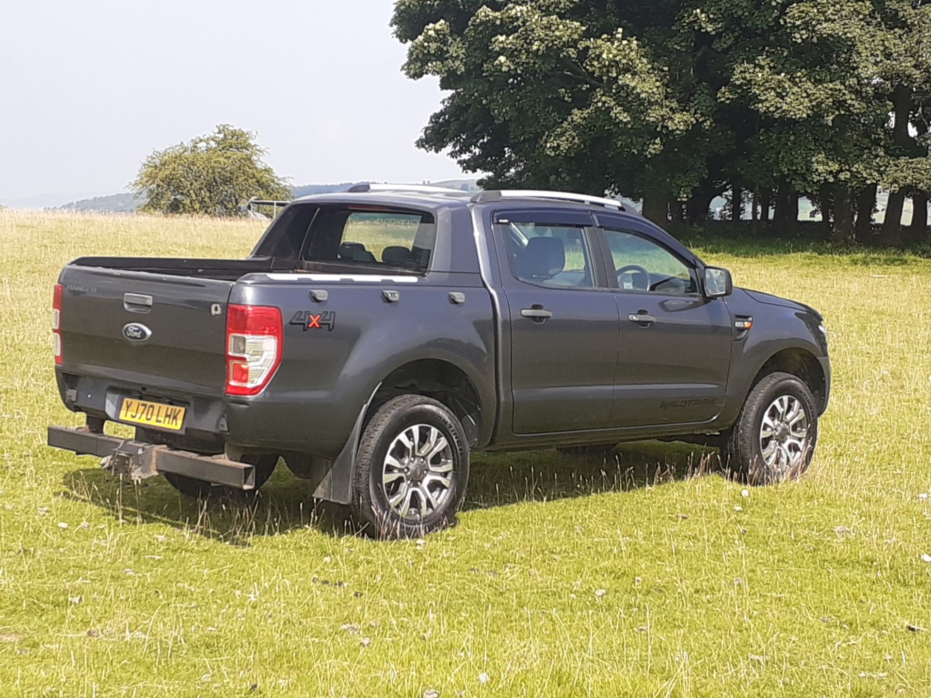 2021 REGISTERED FORD RANGER GREY PICK UP, 2.2 TDCI, 97K MILES, VEHICLE USED ON ARMY BASE SINCE 2015 - Image 4 of 11