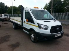 2017 FORD TRANSIT 350 WHITE DROPSIDE LORRY, 56,742 MILES WARRANTED, 2.0 DIESEL *PLUS VAT*