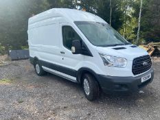 2015 FORD TRANSIT 350 WHITE PANEL VAN L2H3, 2.2 DIESEL, 102K MILES, INTERNAL RACKING *PLUS VAT*