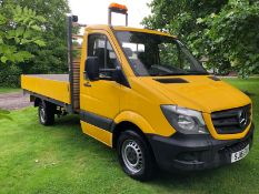 2016 MERCEDES-BENZ SPRINTER 313 YELLOW VAN, 2.2 DIESEL ENGINE, 195,867 MILES WITH FSH *PLUS VAT*