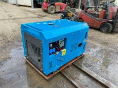 NEW AND UNUSED SILENT 9.5KvA DIESEL GENERATOR, TOOL BAG INCLUDED, 30l FUEL TANK *NO VAT*