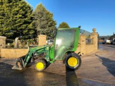 JOHN DEERE 4100 LOADER TRACTOR, 4 WHEEL DRIVE, RUNS, WORKS AND LIFTS *PLUS VAT*