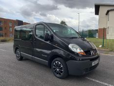 RENAULT TRAFIC SL27 DCI 115 BLACK MPV 9 SEATS, 2.0 DIESEL ENGINE, SHOWING 184,906 MILES *NO VAT*