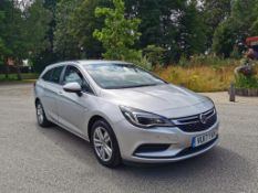 2017 VAUXHALL ASTRA DESIGN CDTI ECOFLEX S/S SILVER ESTATE, 1.6 DIESEL, 61,220 MILES *NO VAT*