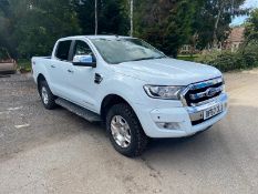 2017/67 FORD RANGER LIMITED 4X4 TDCI WHITE PICK UP, 2.2 DIESEL, 76K MILES, 6 SPEED MANUAL *PLUS VAT*