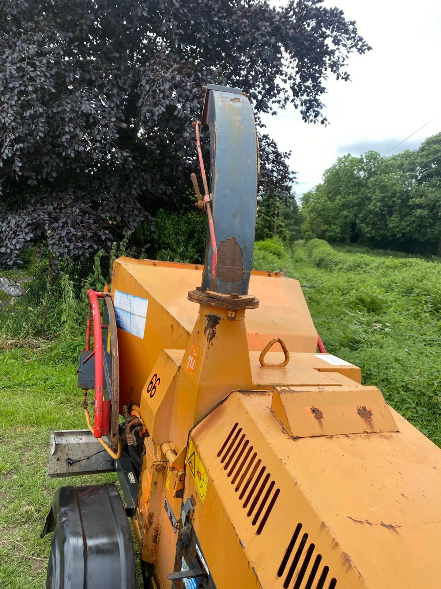 JENSEN A540 FAST TOW WOOD CHIPPER, KUBOTA DIESEL ENGINE, RUNS WORKS AND CIPPS *PLUS VAT* - Image 4 of 6