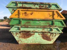 MMJ - 4 x 8 YARD SKIPS, 3 YEARS OLD, ALL IN VGC, NO HOLS, ALL GOOD FLOORS *NO VAT*