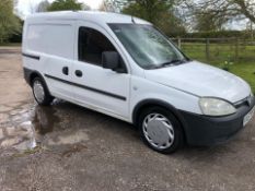 2007 VAUXHALL COMBO CREW 2000 CDTI WHITE FACTORY CREW VAN, 1.2 DIESEL ENGINE, 177,677 MILES *NO VAT*