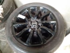 4 x LAND ROVER RANGE ROVER ALLOY WHEELS WITH TYRES 255 55 20 *NO VAT*