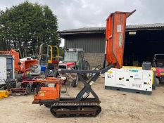 AUSA PETROL TRACKED DUMPER, RUNS DRIVES AND DUMPS, HIGH TIP DUMP, HONDA GX200 ENGINE *PLUS VAT*