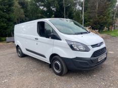 2017/66 REG FORD TRANSIT CUSTOM 2.0 DIESEL WHITE PANEL VAN, SHOWING 48,000 MILES *PLUS VAT*