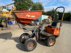 PEL JOB ED750 HIGH TIP DUMPER, 4X4, MITSUBISHI DIESEL ENGINE, RUNS, DRIVES AND BRAKES WORK *PLUS VAT