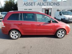 2006 VAUXHALL ZAFIRA DESIGN CDTI 120 A RED MPV, AUTO, 1.9 DIESEL, 132,649 MILES *NO VAT*