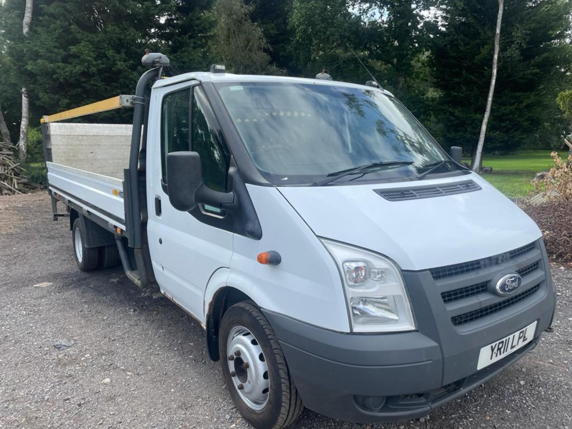 2011 FORD TRANSIT 100 T350L RWD LWB WHITE DROPSIDE, 2.4 DIESEL, 110K MILES *PLUS VAT*