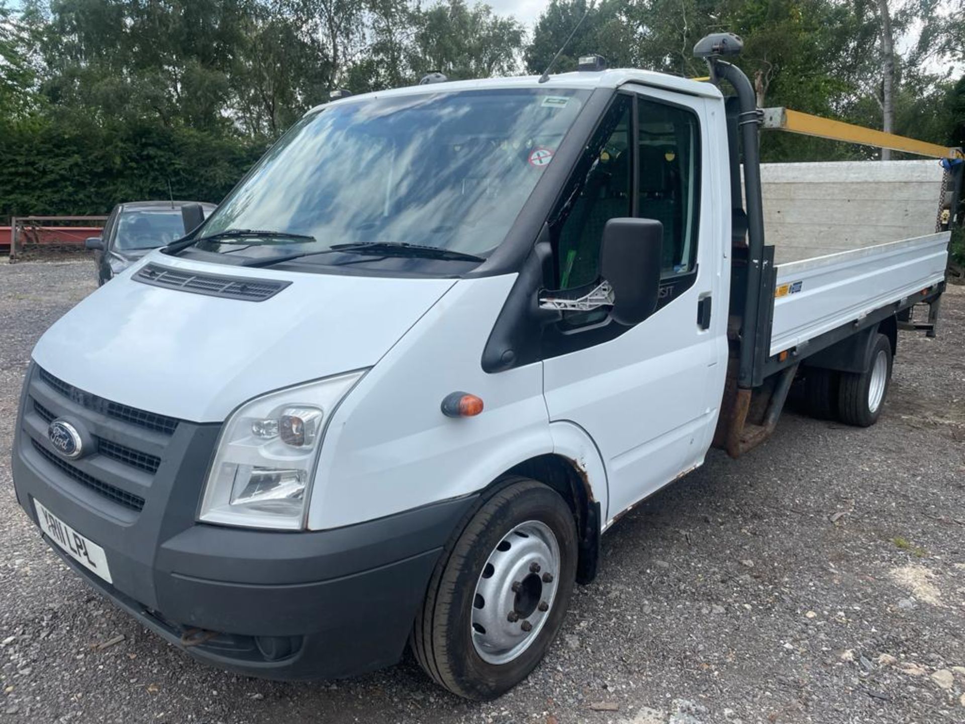 2011 FORD TRANSIT 100 T350L RWD LWB WHITE DROPSIDE, 2.4 DIESEL, 110K MILES *PLUS VAT* - Image 3 of 10