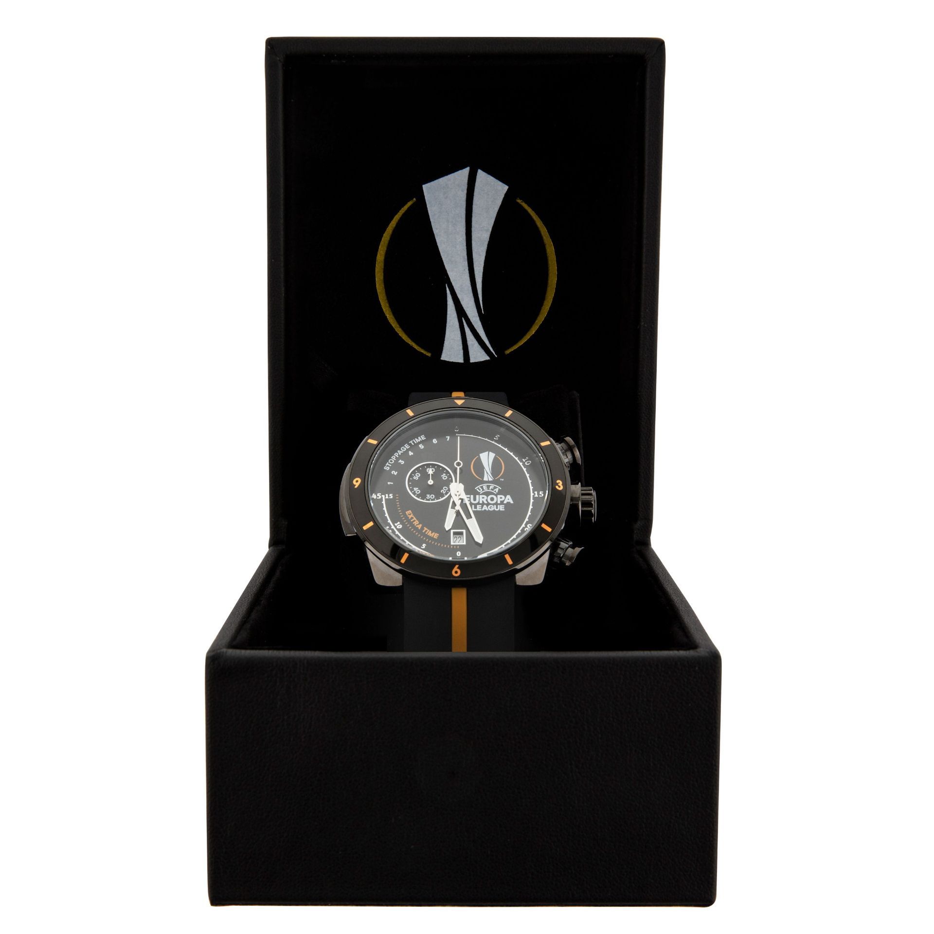 BRAND NEW OFFICIAL UEFA EUROPA LEAGUE 45 MINUTES COUNTDOWN WATCH EL45-BLKB-BLORP, RRP £225 - Image 4 of 5