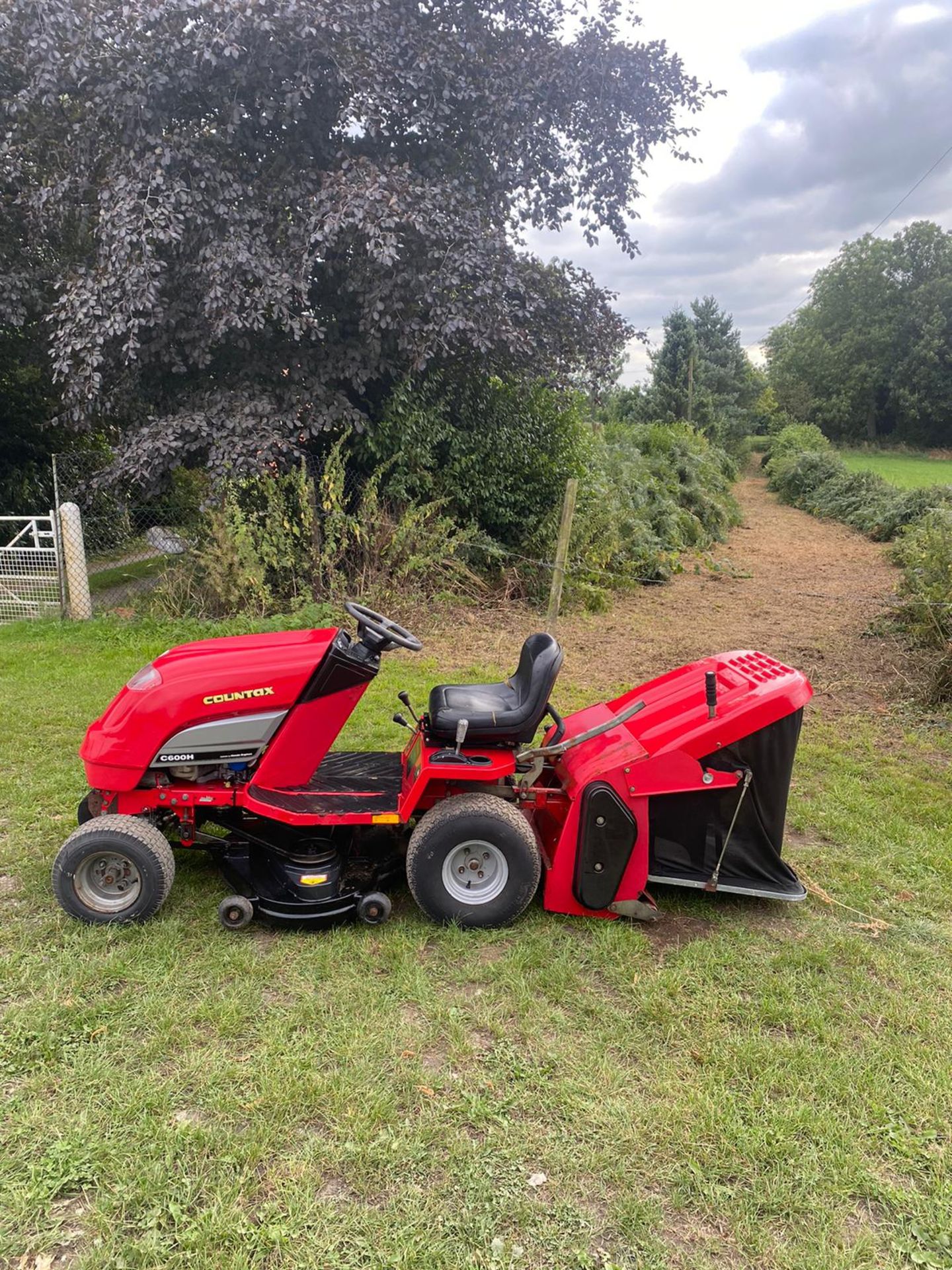 COUNTAX C600H 4 WHEEL DRIVE RIDE ON LAWN MOWER, RUNS DRIVES CUTS AND COLLECTS *NO VAT* - Image 4 of 11