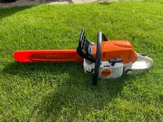 2018 STIHL MS291 CHAINSAW, RUNS AND WORKS, 16" BAR AND CHAIN, BAR COVER IS INCLUDED *NO VAT*