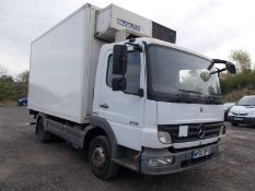 2010 MERCEDES ATEGO 815 DAY WHITE INSULATED VAN, DOUBLE FRIDEG COMPARTMENT *PLUS VAT*