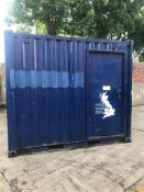 ACOUSTIC BOUNDED SECURITY CABIN CONTAINER, 10ft x 8ft x 8ft, C/W KEYS *PLUS VAT*