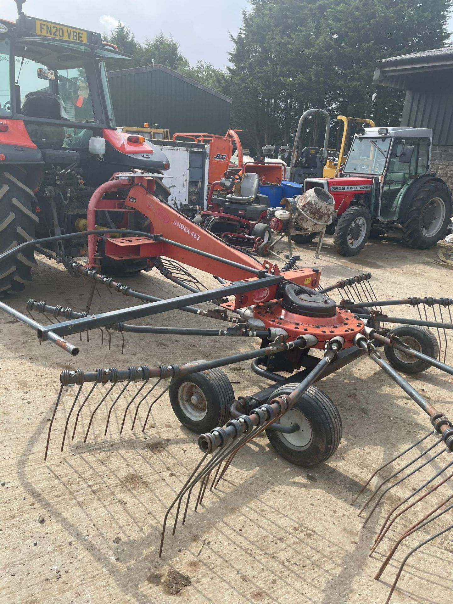 2017 KVERNELAND ANDEX 463 HAY RAKE ROWER UP RAKE, YEAR 2017 *NO VAT* - Image 2 of 5