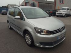 2010 VOLKSWAGEN TOURAN S TDI 106 7 SEATER SILVER MPV, 1.6 DIESEL, 48,038 MILES *NO VAT*