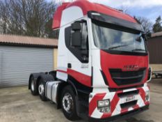 2014/14 REG IVECO STRALIS 440 EURO 5 6X2 TRACTOR UNIT AUTO GEARBOX SLEEPER CAB *PLUS VAT*