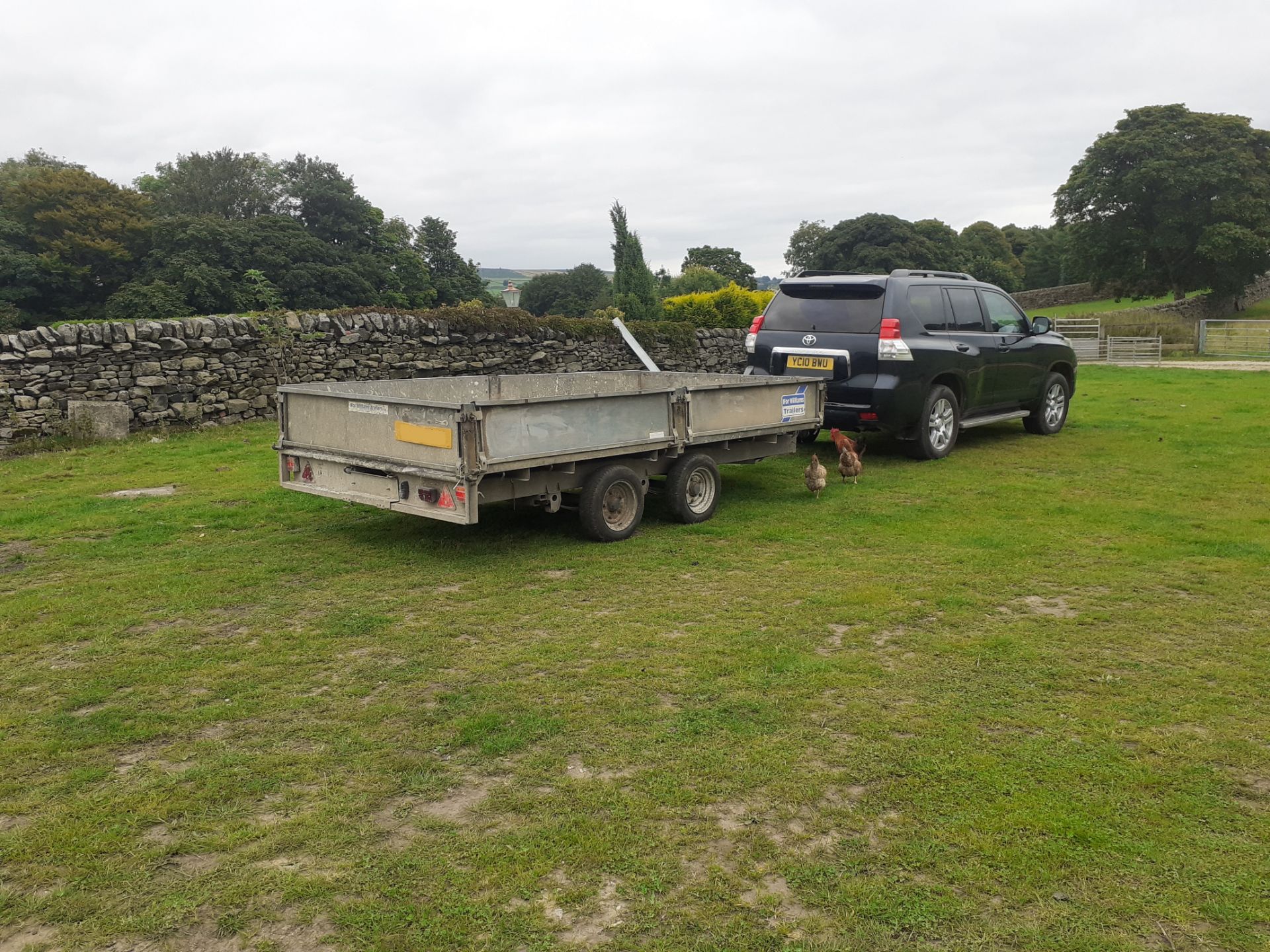 IFOR WILLIAMS LM126 3500kg FLATBED TRAILER WITH SIDES, 12' LONG, 6' 6" WIDE *PLUS VAT*