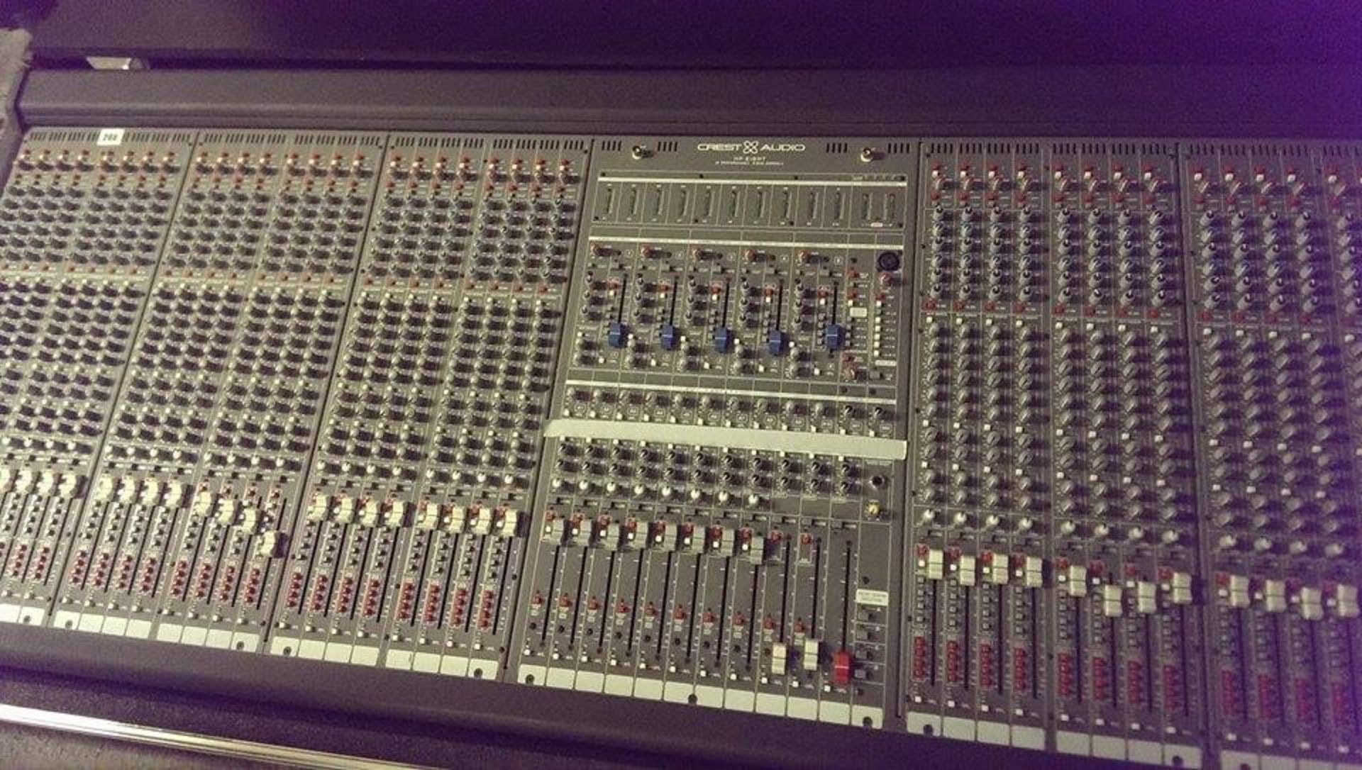 Crest/Peavey Audio Professional Studio Mixer with flight case and power unit. - Image 4 of 4