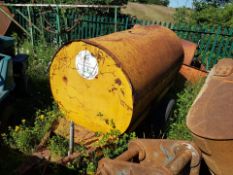 YELLOW SINGLE AXLE TOWABLE FUEL TANK *PLUS VAT*