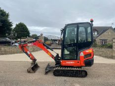 2017 KUBOTA KX016-4 MINI DIGGER, RUNS, DRIVES AND DIGS, SHOWING A LOW 1216 HOURS *PLUS VAT*